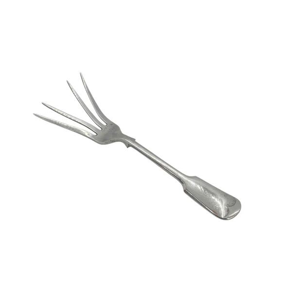 Antique English Silverplate Serving Fork by Daniel & Arter Birmingham 1902 - Picture 2 of 12